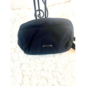 Athleta Shoulder Bag Fanny Pack Handbag Black